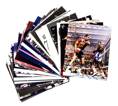 Lot of (46) Autographed Boxing 8x10 Photos